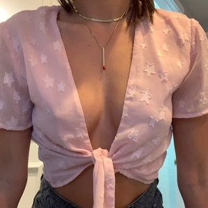 Revolve Superdown tie shirt